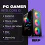 Imagem de PC Gamer MRP Informática Completo Processador Intel I3 6ª Geração Memória 16gb SSD 480gb Fonte 500W Windows 10 Monitor 19 LED