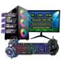 Imagem de PC Gamer MRP Informática Completo Processador Intel I3 6ª Geração Memória 16gb SSD 480gb Fonte 500W Windows 10 Monitor 19 LED