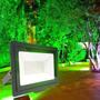 Imagem de Pct 02 Refletor LED 50w Luz Verde P/ Jardim e Decoração