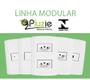 Imagem de Pct 04 Conjunto Modular de Embutir 4x2 2 Tomada 10a Dupla