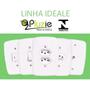 Imagem de Pct 05 Conjunto de Embutir Pluzie 4x2 C/ 1 Interruptor Azul