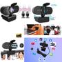 Imagem de Pct 05 Webcam P/ Vídeoconferência C/ Microfone Full HD USB