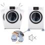 Imagem de Pé Máquina de Lavar Kit 4 Peças Suporte Anti Vibração Almofada Amortecedor Secadora Regulador Calço Pezinho