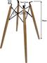 Imagem de  Pé Palito 75cm Eiffel Charles Eames Base Para Mesa Até 80cm