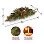 Imagem de Peça Central de Natal Artificial National Tree 30cm - Com Castiçais