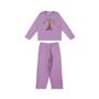 Imagem de Peças de Roupas tecido Plush de Inverno com 1 Calça e 1 Casaco ROXO feminino Infantil juvenil Bebe