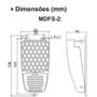 Imagem de Pedaleira Interruptor Elétrico Reversivel 1NA+1NF MDFS-2 JNG