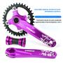 Imagem de Pedaleira MTB 170mm 104 BCD - Coroa Dentada Oca Integrada