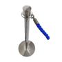 Imagem de Pedestal Separador Organizador de Fluxo Cromado com Cordão AZUL