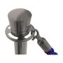 Imagem de Pedestal Separador Organizador de Fluxo Cromado com Cordão AZUL