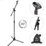 Imagem de Pedestal Suporte Microfone Girafa Com Cachimbo 360º