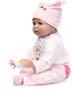 Imagem de Pedolltree Reborn Dolls Baby Clothes Pink Outfits for 20"- 22" Reborn Doll Girl Baby Clothing sets