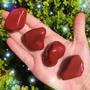 Imagem de Pedra Jaspe Vermelha Rolada 3cm a 5cm EXTRA - Proteção - Cristal Natural