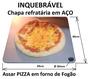 Imagem de Pedra Refratária Aço Carb. 40x39cm - 6mm Pizza Forno Fogão