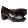 Imagem de Peep Toe Feminino Neftali em Couro Bico Quadrado 503