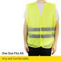 Imagem de PeerBasics, 20 Pack, Yellow Reflective High Visibility Safety Vest, Hi Vis Silver Strip, Men Women, Work, Cycling, Runner, Surveyor, Volunteer, Crossing Guard, Road, Construction, Neon (Malha, 20)...