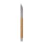Imagem de Pegador Pinça Pra Churrasco Inox Cabo Madeira Bambú 40Cm