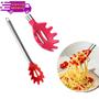 Imagem de Pegador Silicone para Macarrão Espagueti com Cabo Inox 32,5cm Grande
