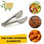 Imagem de Pegador Universal Em Aço Inox 29cm Premium Alimentos Pães Buffet