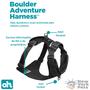 Imagem de Peitoral Boulder Adventure Harness Com Bolsos Para Cães Pequeno - Preto