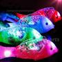 Imagem de Peixe Musical Com Luz Led Bate Cauda Brinquedo - Vermelho