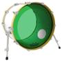 Imagem de Pele Remo Powerstroke Colortone Green 26 Resposta Verde com Furo e Anel Muffle Abafador (11076)