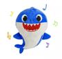 Imagem de Pelúcia Baby Shark 25 Cm Azul Com Som