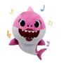 Imagem de Pelúcia Baby Shark 25cm Rosa Pink Com Som