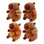 Imagem de Pelucia Capivara C/Mochilinha de Fruta 30CM Sortida Caa Toys CAA0122