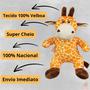 Imagem de Pelúcia De Animais Safari Girafa Bichinhos Para Criança 35cm Bebe Presente Menina Menino Brinquedo