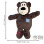 Imagem de Pelucia Kong Wild Knots Bear Brinquedo Jumbo Com Corda e Apito Para Cachorro X-Grande - Chocolate