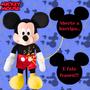 Imagem de Pelúcia Mickey Mouse Com Som Infantil Original 33cm Ursinho De Pelucia Anti Alérgico Multikids