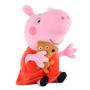 Imagem de Pelúcia Peppa Pig E George Pig Brinquedo Infantil Presente