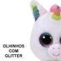 Imagem de Pelúcia Unicórnio Branco Pixy Beanie Boos TY Coleção 16cm