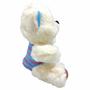 Imagem de Pelucia Urso Creme Roupa Listrada Azul 18cm +3 Anos Fizzy