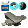 Imagem de Pen Drive 64gb Usb E Tipo C Metal Resistente Plug E Play