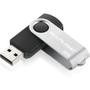 Imagem de Pen Drive 8GB Multi Twist, USB 2.0, Preto e Prata - PD587