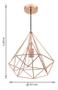 Imagem de Pendente Aramado 1 Lampada Em Metal Cobre Byron - Inspire