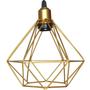 Imagem de Pendente Aramado Diamante Cabo 1,5 Mt Luminária Lustre Industrial Teto Retrô Balcão Agp Ilumini