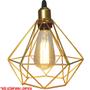 Imagem de Pendente Aramado Diamante Cabo 1,5 Mt Luminária Lustre Industrial Teto Retrô Balcão Agp Ilumini