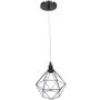 Imagem de Pendente Aramado Diamante Luminária Lustre Luxo P Cabo Cristal Retrô Vintage Agp Ilumini Industrial