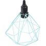 Imagem de Pendente Aramado Diamante Teto Luminária Retrô Balcão Agp Azul Tiffany + Lâmpada Led ST64 Vintage