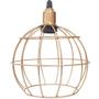 Imagem de Pendente Aramado Globo Luminária Lustre Luxo Teto Retrô Vintage Cobre Rose Gold Industrial