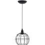 Imagem de Pendente Aramado Globo Luminária Lustre Teto Retrô Vintage Industrial Balcão Preto
