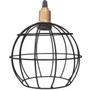 Imagem de Pendente Aramado Globo Preto Luminária Lustre Industrial Teto Vintage Cobre Rose Agp Ilumini