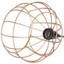 Imagem de Pendente Aramado Teto Globo Luminária Lustre Retrô Balcão + Lâmpada Led ST64 Cobre Rose Gold