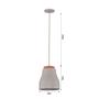 Imagem de Pendente Aruá 22cm Areia Dunas 1XE27 - Newline - PD02015ADADAD