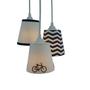 Pendente Bicicleta Chevron Crie Casa Azul Marinho e Branco Imagem de Pendente Bicicleta Chevron Crie Casa Azul Marinho e Branco