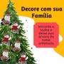 Imagem de Pendente Boneco De Natal Enfeite Arvore Tecido Pelúcia 16cm