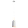 Imagem de Pendente bot branco e cobre (d)13,6cm (a)38cm  1x40w   e27